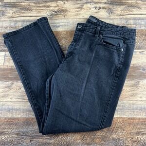 Aura By Wrangler Womens Jeans Straight Leg Regular Rise Black Size 18